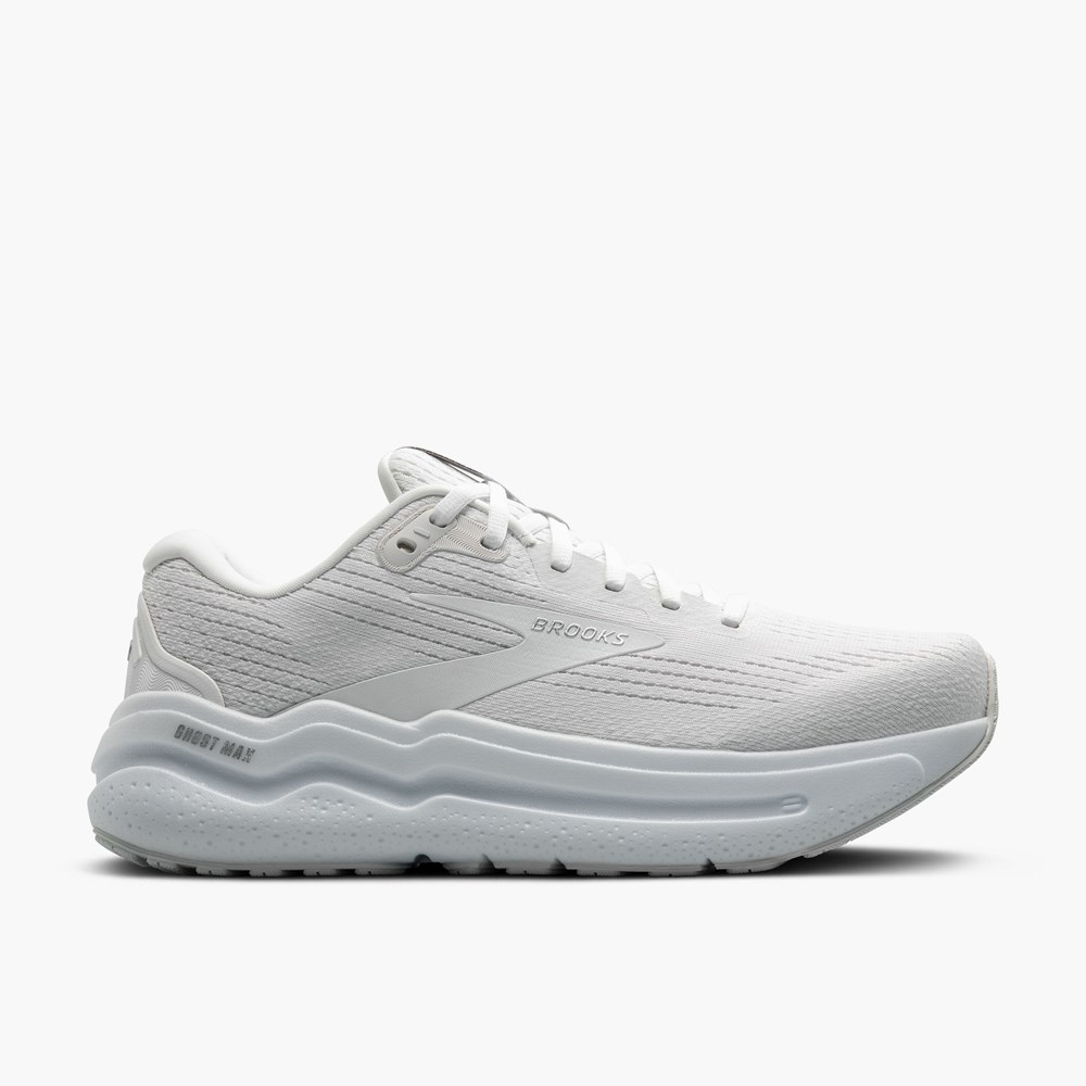 Chaussures Running Route Brooks Ghost Max 2 Blanche Blanche Femme | BHJ-7562190